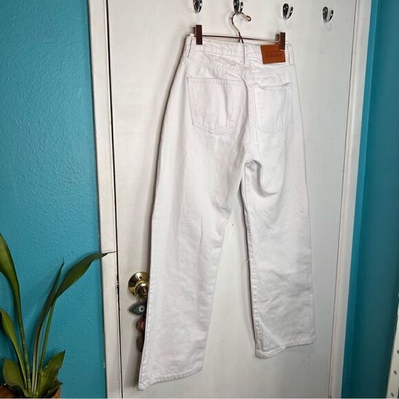 Princess Polly white distressed wide leg jeans - Picture 4 of 10